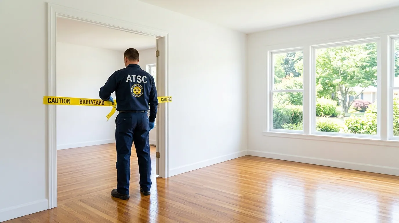 Certified biohazard cleanup crew performing Decomposition Cleanup in Cotati